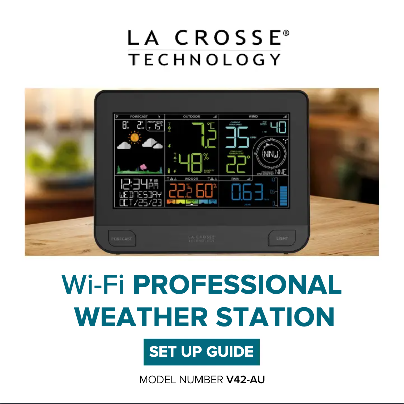 Page n°1 - Manuel utilisateur La Crosse Technology V42-AU