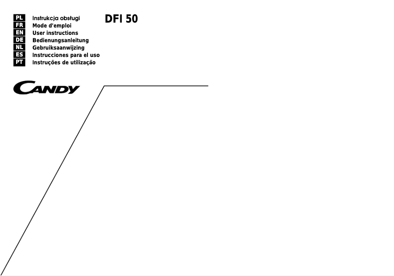 Page n°1 - Manuel utilisateur Candy Dfi 50