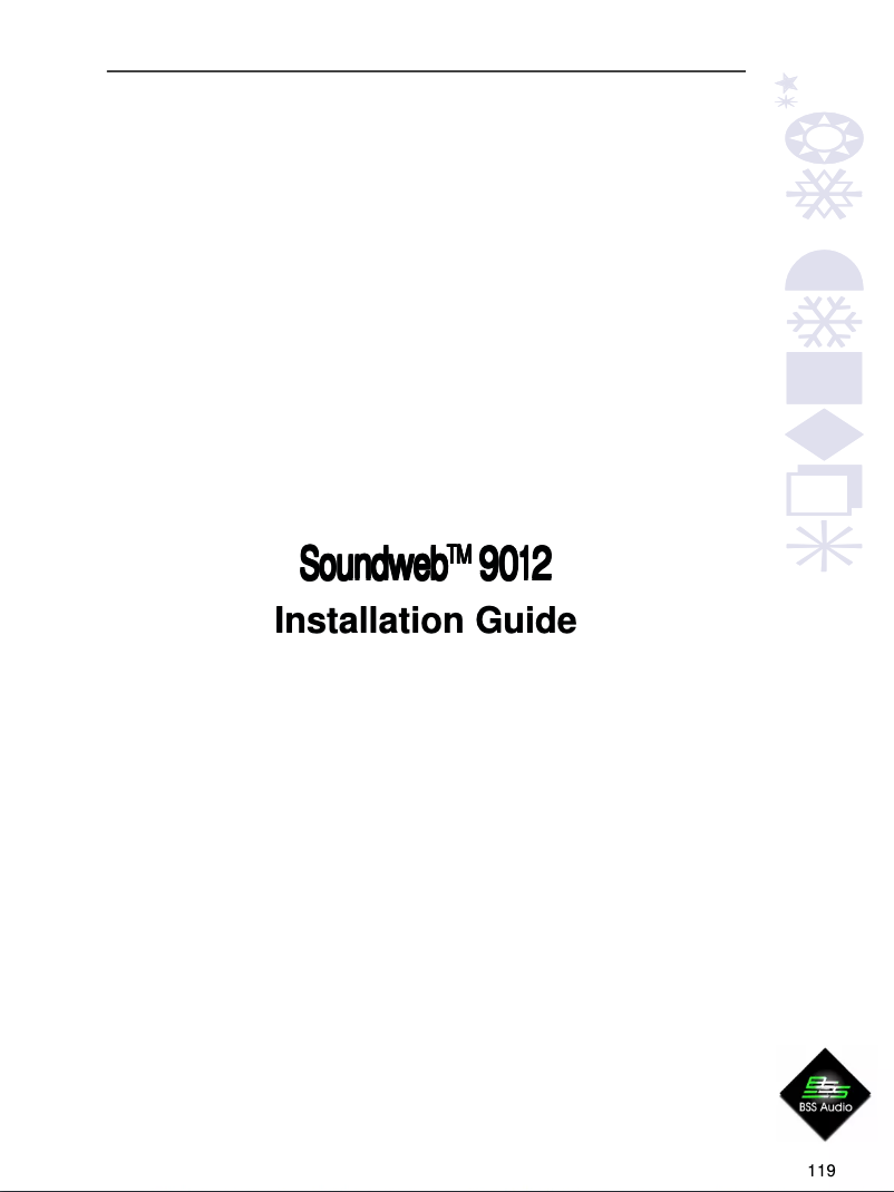 Page n°1 - Manuel utilisateur BSS Audio Soundweb 9012