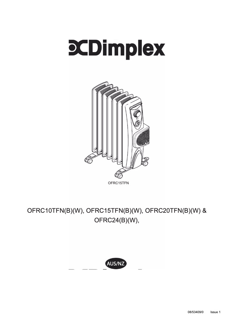 Image de la première page du manuel de l'appareil OFRC24TFNB