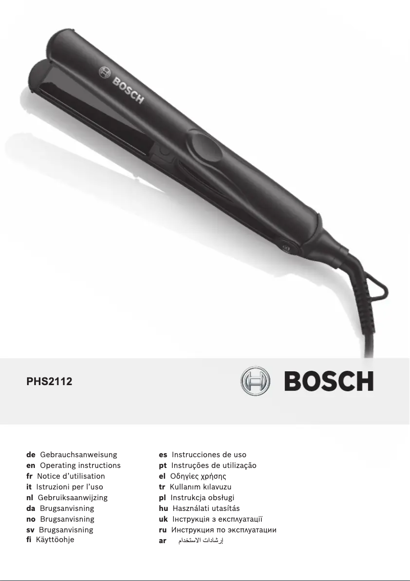 Image de la première page du manuel de l'appareil PHS2112