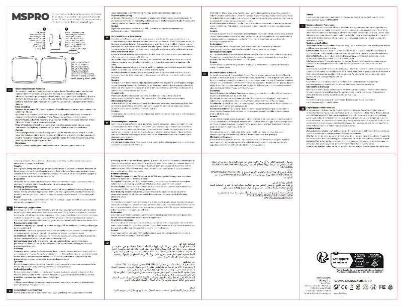 Página 1 del manual Manual de usuario Mars Gaming MS-PRO
