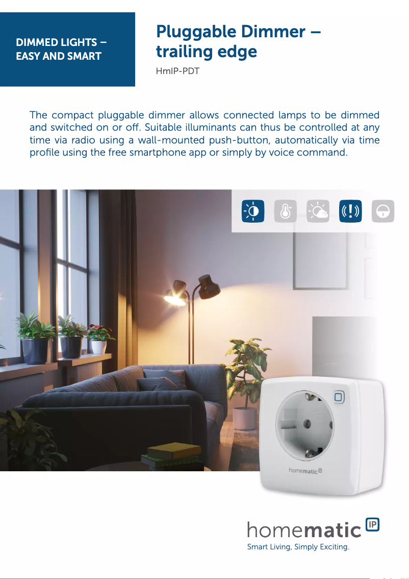 Imagen de la primera página del manual del dispositivo HmIP-PDT