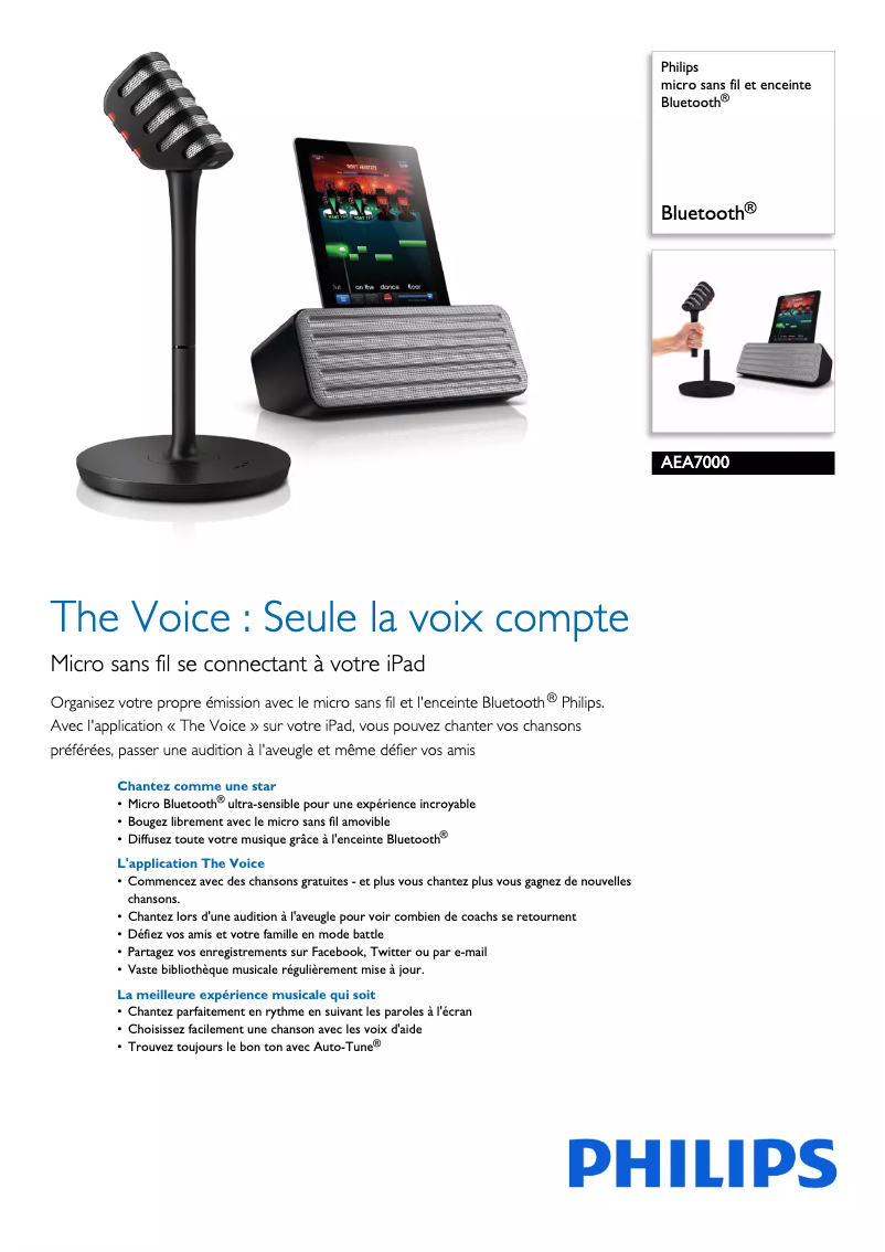 Image de la première page du manuel de l'appareil AEA7000