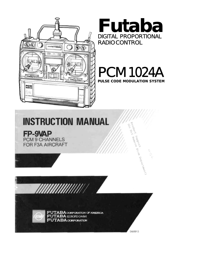 Page n°1 - Manuel utilisateur Futaba 9VAP