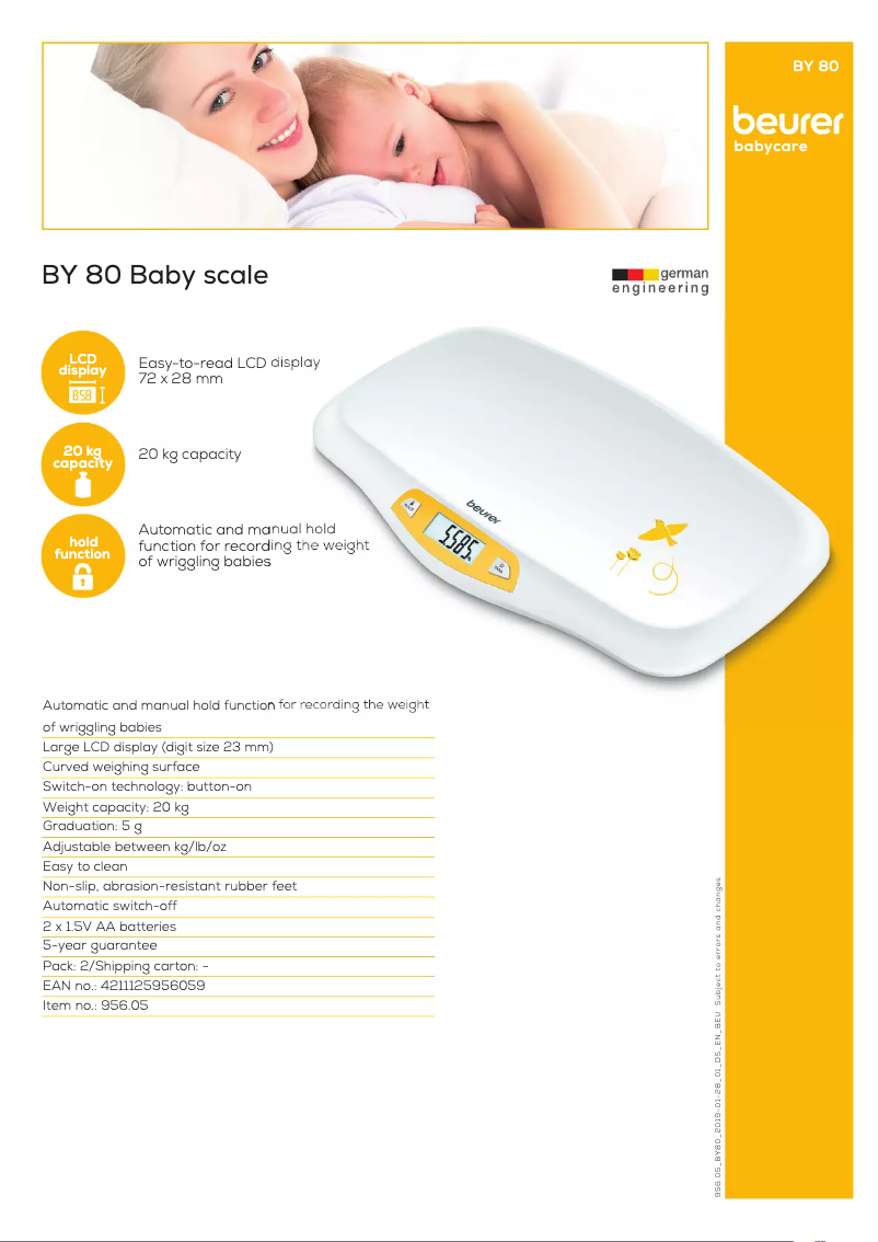 Image de la première page du manuel de l'appareil BY 80