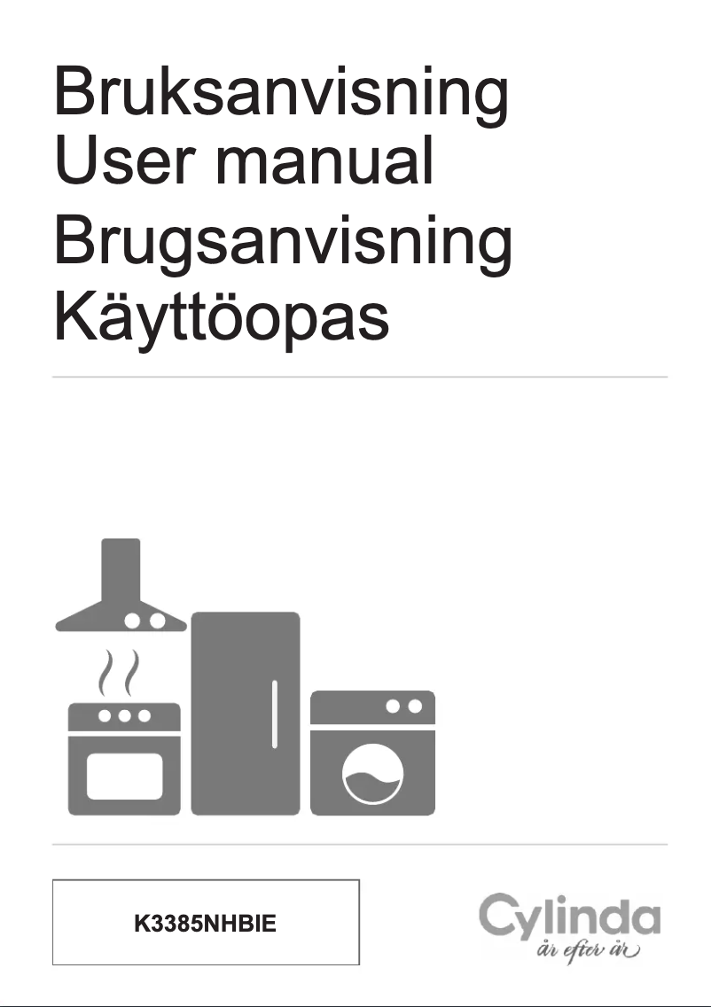 Page 1 de la notice Manuel utilisateur Cylinda K3385NHBIE