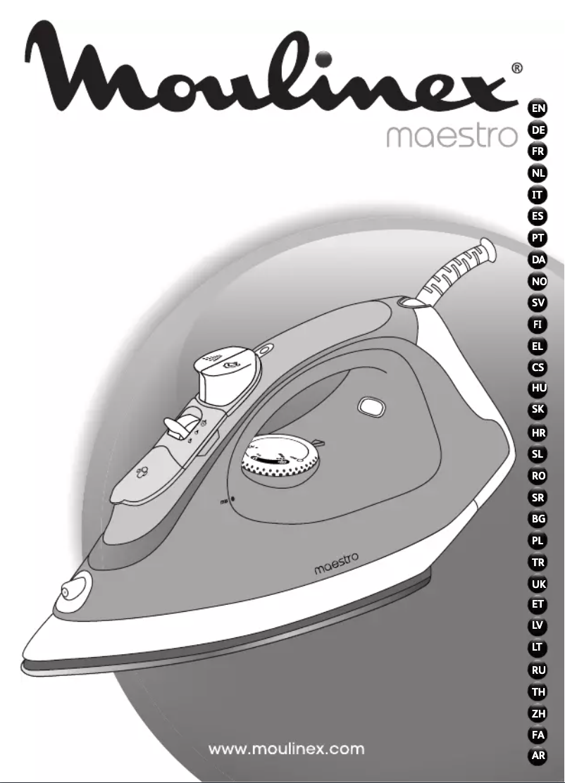 Page 1 de la notice Manuel utilisateur Moulinex Maestro IM3150E0