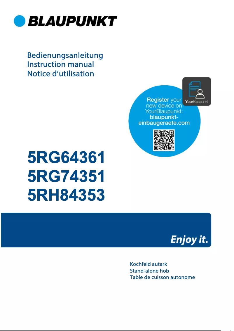 Page n°1 - Guide d'installation Blaupunkt 5RH84353