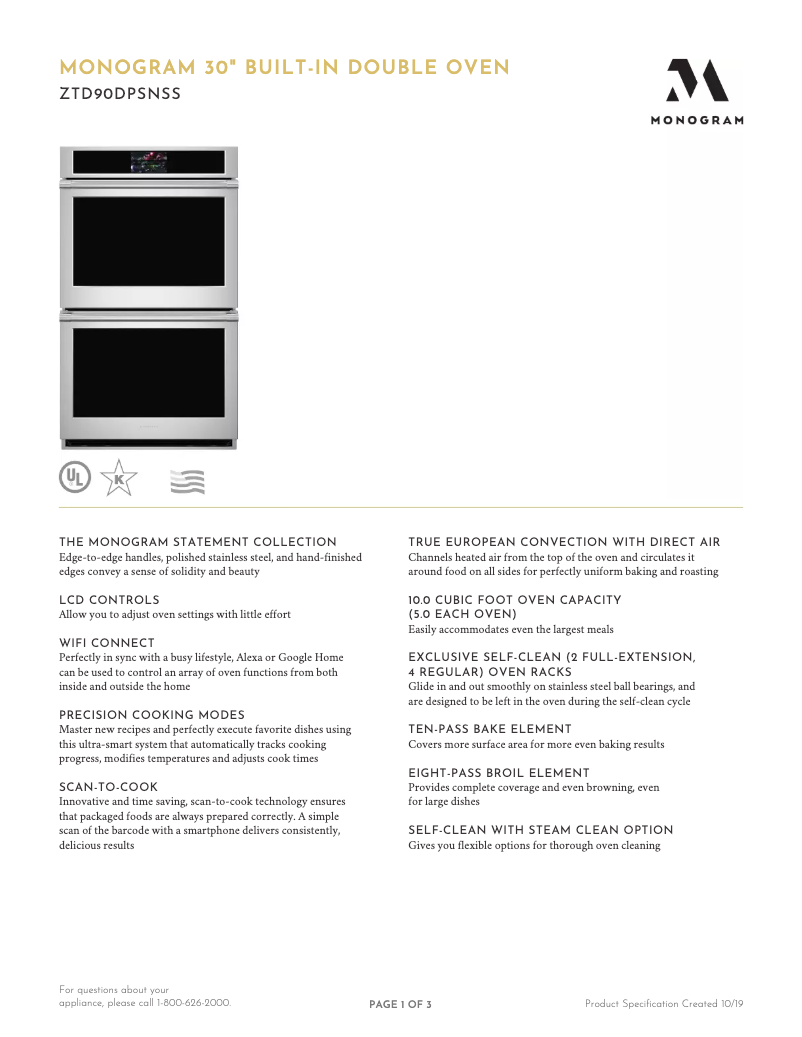 Image de la première page du manuel de l'appareil ZTD90DPSN