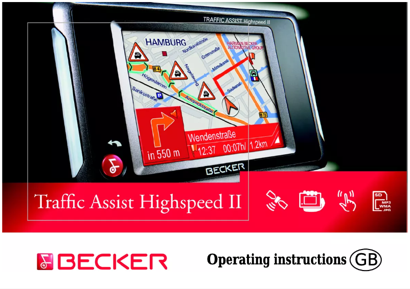 Página 1 del manual Manual de usuario Becker Traffic Assist Highspeed 7988