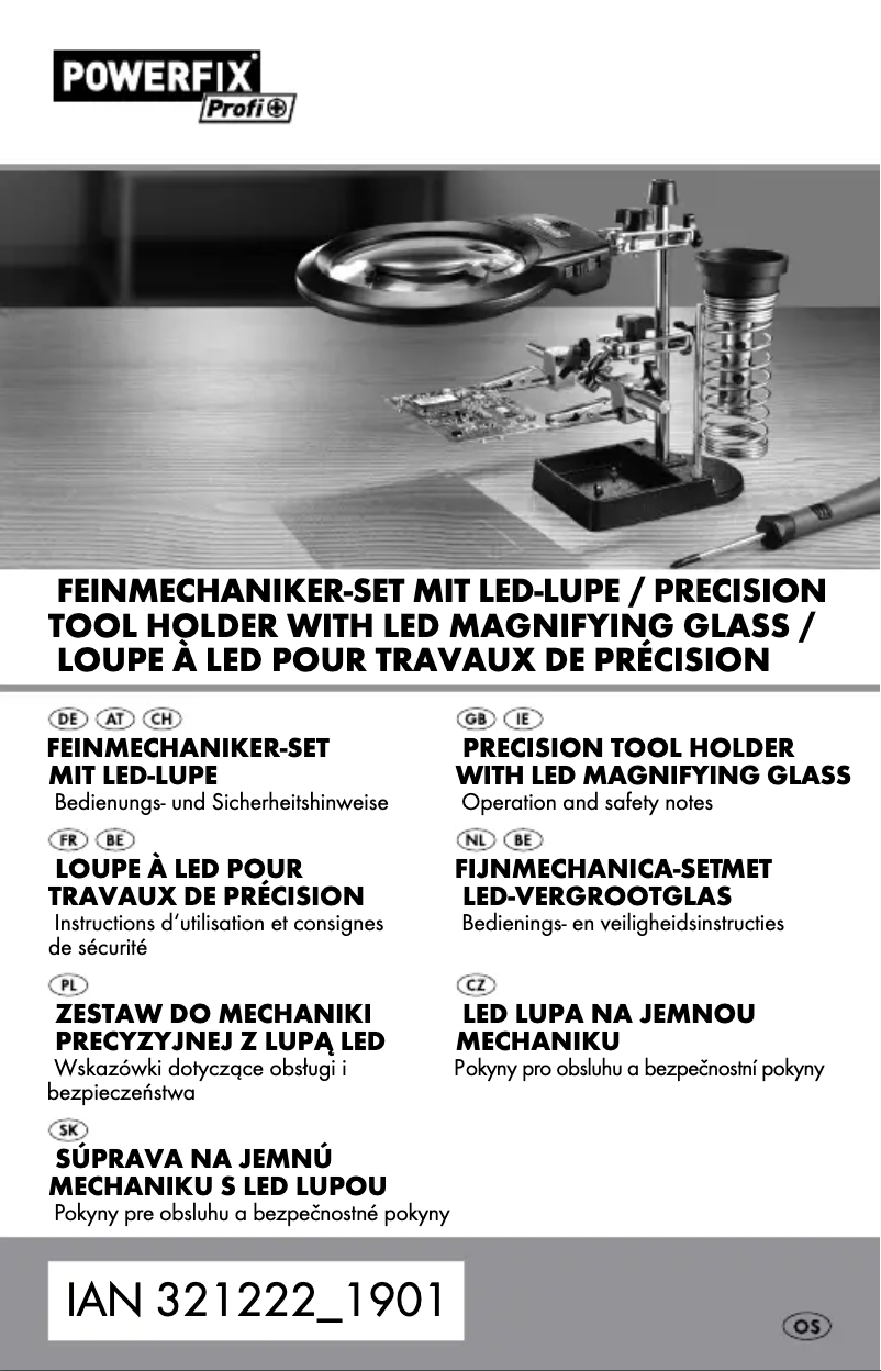 Page 1 de la notice Manuel utilisateur Powerfix IAN 321222