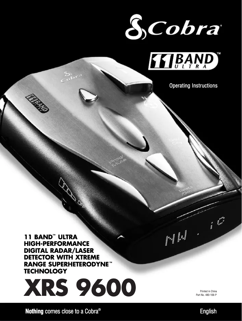 Página 1 del manual Manual de usuario Cobra XRS 9600