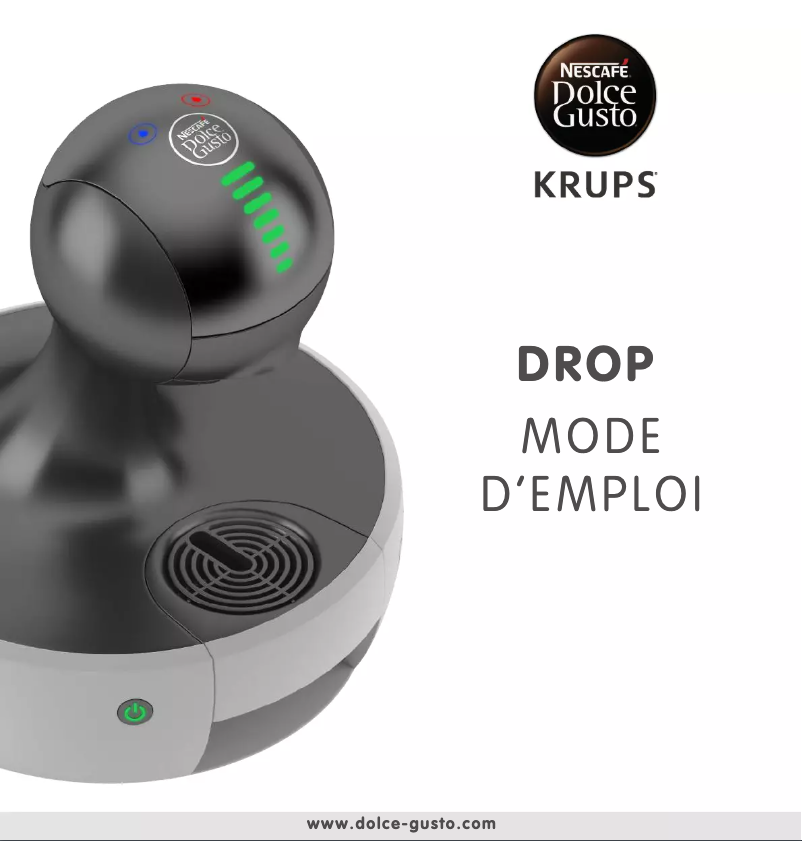 Image de la première page du manuel de l'appareil Nescafé Dolce Gusto Drop