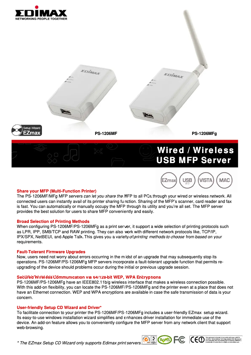 Image de la première page du manuel de l'appareil PS-1206MF