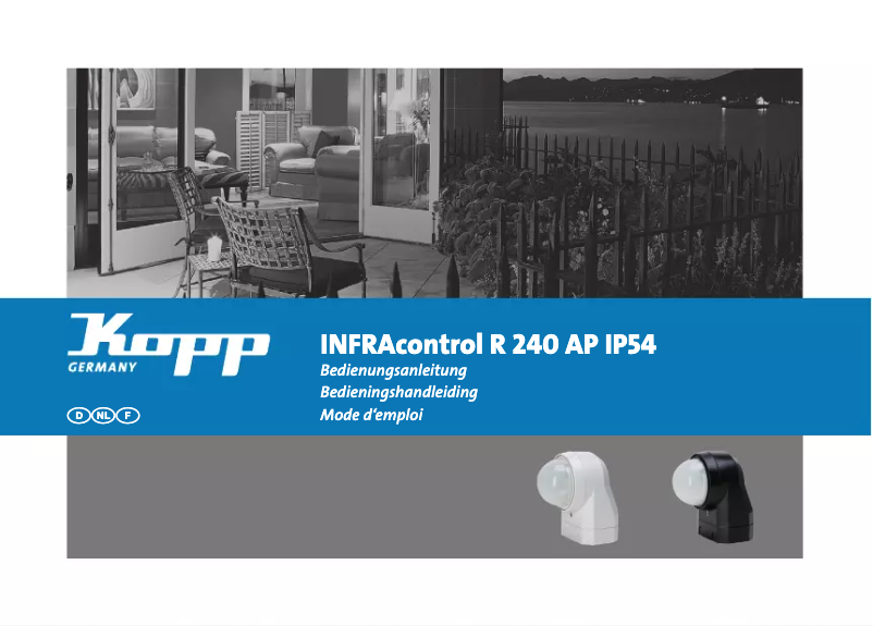 Image de la première page du manuel de l'appareil INFRAcontrol R 240 AP IP54