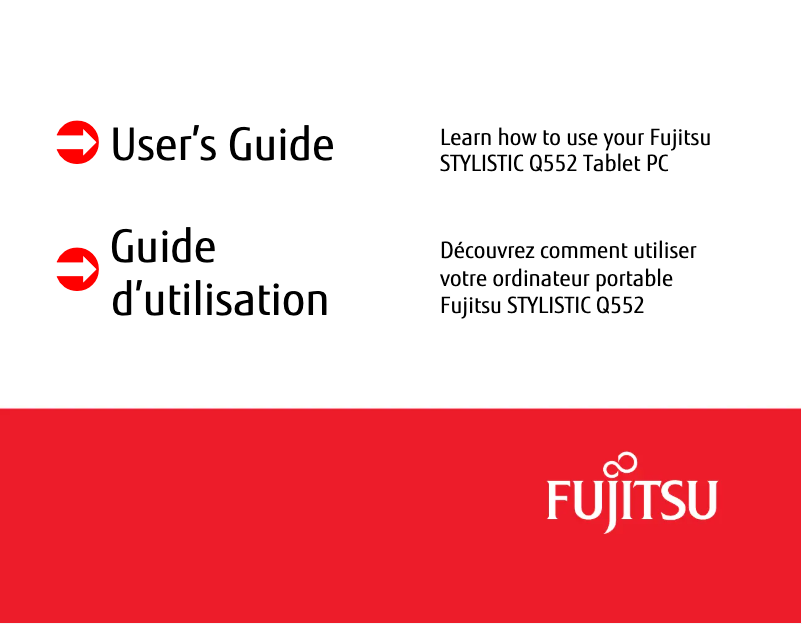 Image de la première page du manuel de l'appareil Stylistic Q552