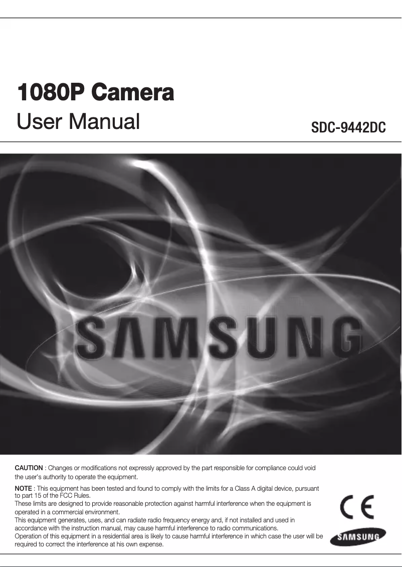 Page 1 de la notice Manuel utilisateur Hanwha SDC-9442DC