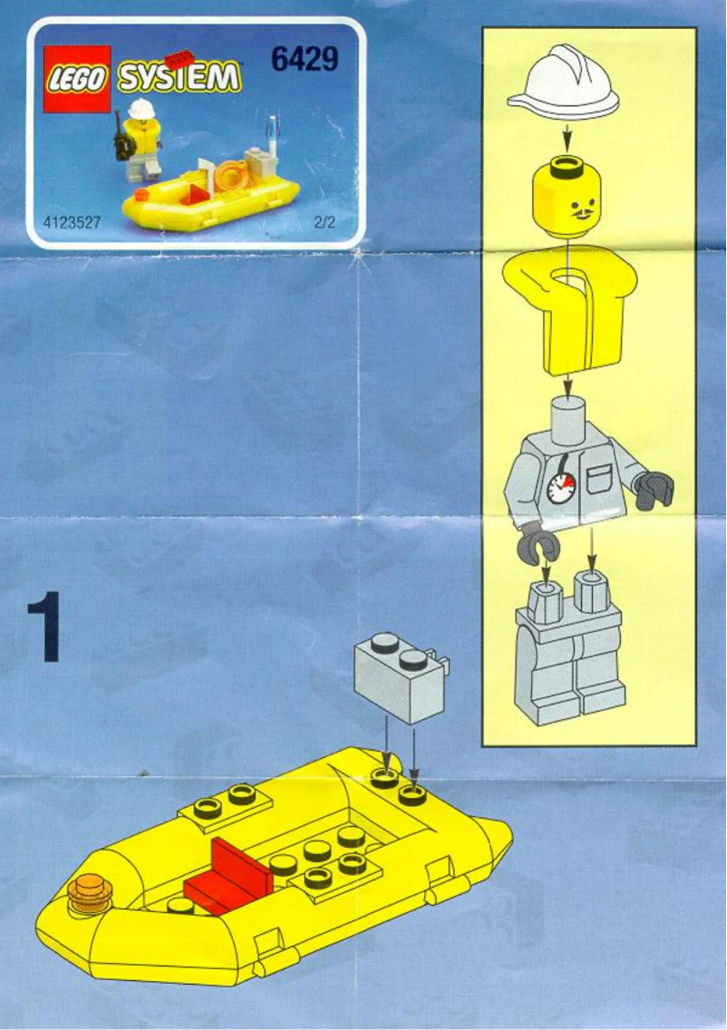 Page n°1 - Manuel utilisateur Lego Fire-fighting boat