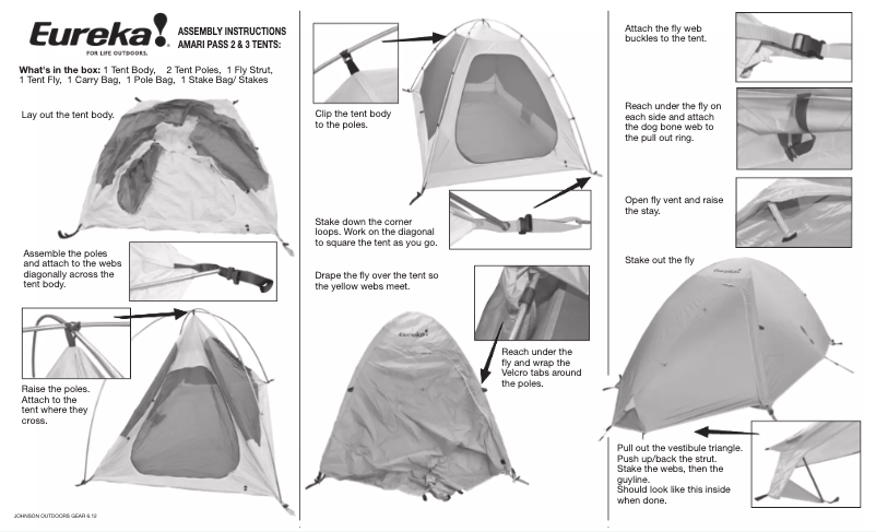 Página 1 del manual Manual de usuario Eureka Amari Pass 3