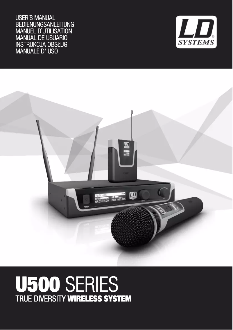Page n°1 - Manuel utilisateur LD Systems U506 HHD 2
