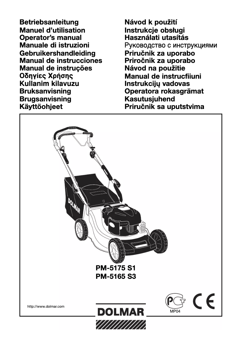 Página 1 del manual Manual de usuario Dolmar PM-5165S3