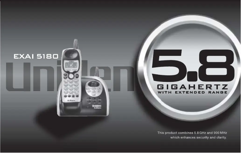 Página 1 del manual Manual de usuario Uniden EXAI 5180