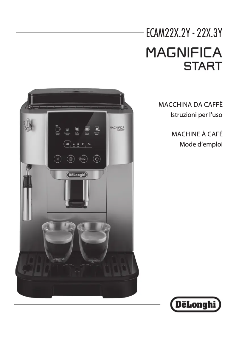 Page n°1 - Manuel utilisateur DeLonghi Magnifica Start ECAM220.22.GB