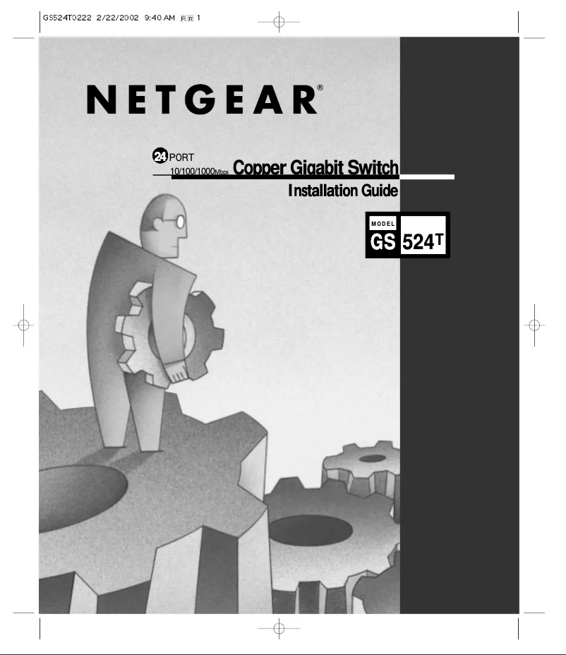 Page n°1 - Manuel utilisateur Netgear GS524T