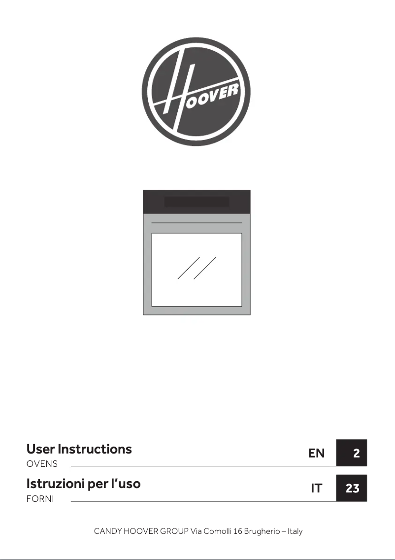 Page n°1 - Mode d'emploi Hoover H-OVEN 500 HOC5S0478INWF