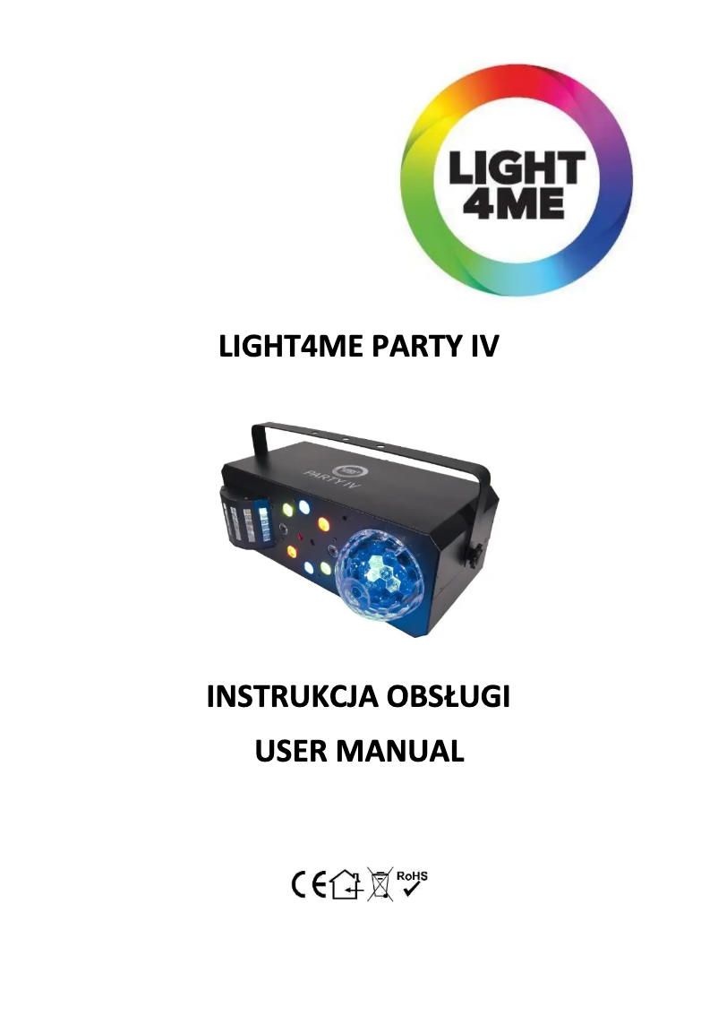 Page 1 de la notice Manuel utilisateur Light4Me PARTY IV