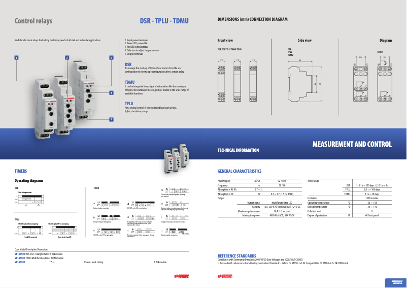 Page n°1 - Fiche technique Vemer TDMU