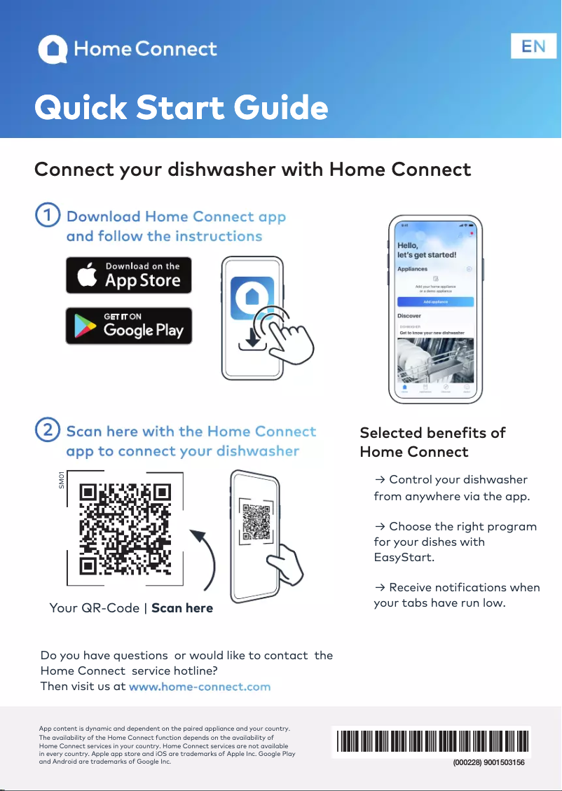 Page 1 de la notice Brochure Bosch SPV6EMX76Q