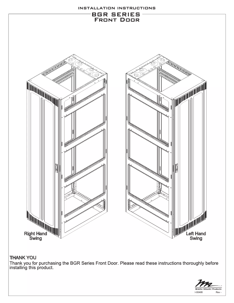 Page 1 de la notice Manuel utilisateur Middle Atlantic PFD-38A