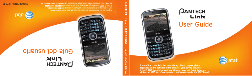 Page n°1 - Manuel utilisateur Pantech Link