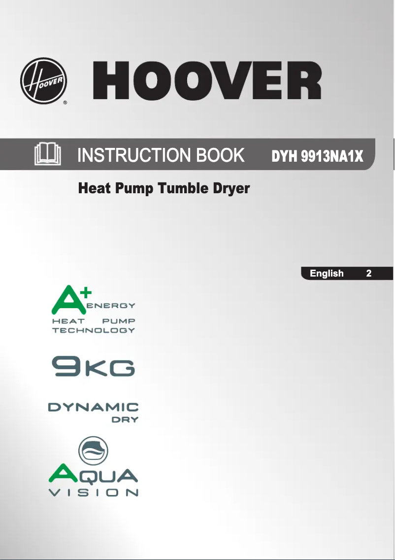 Page n°1 - Manuel utilisateur Hoover DYH 9913NA1X-80