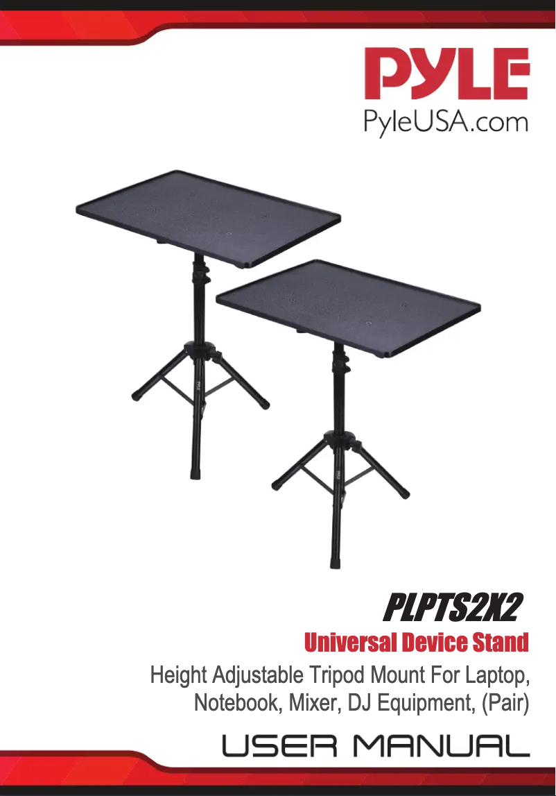 Page n°1 - Manuel utilisateur Pyle PSTND2X2