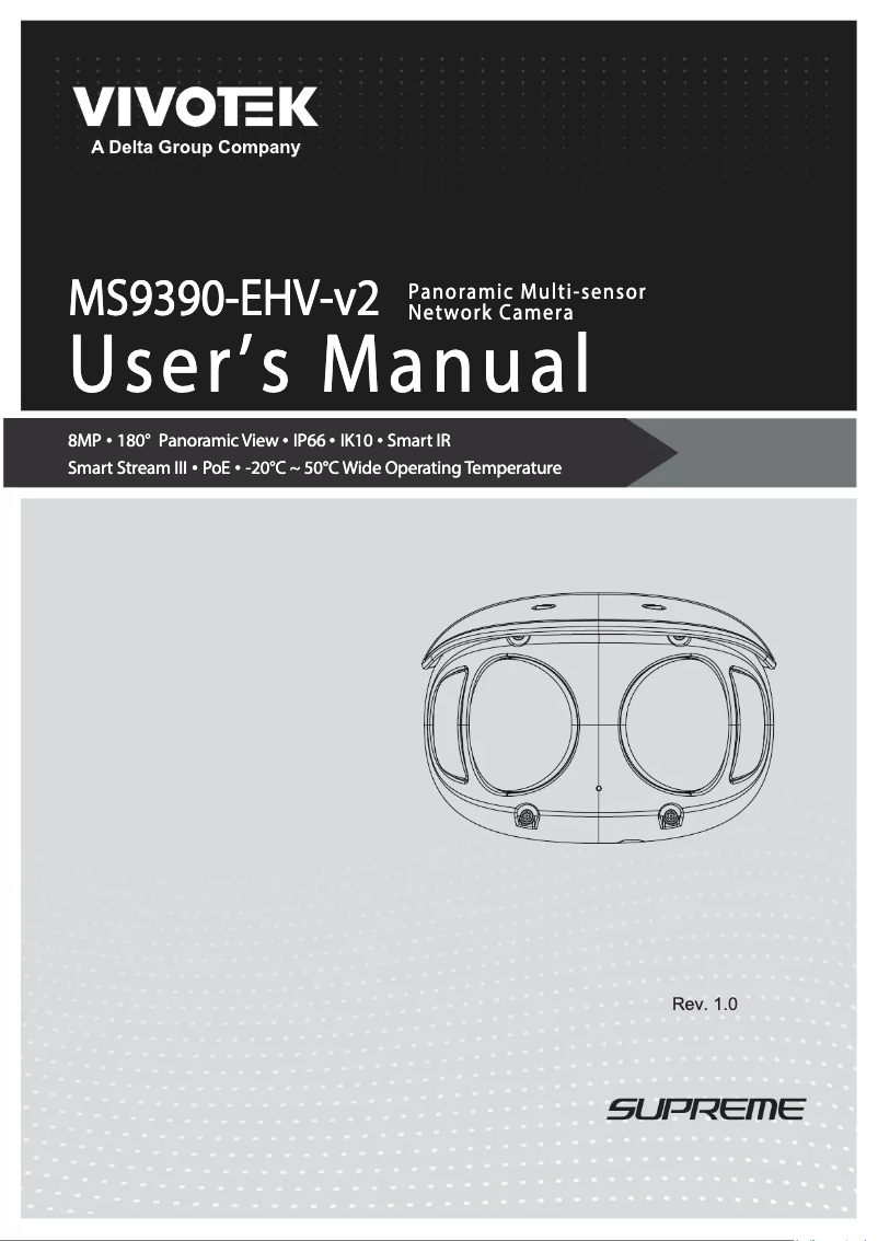 Page 1 de la notice Manuel utilisateur Vivotek MS9390-EHV-v2