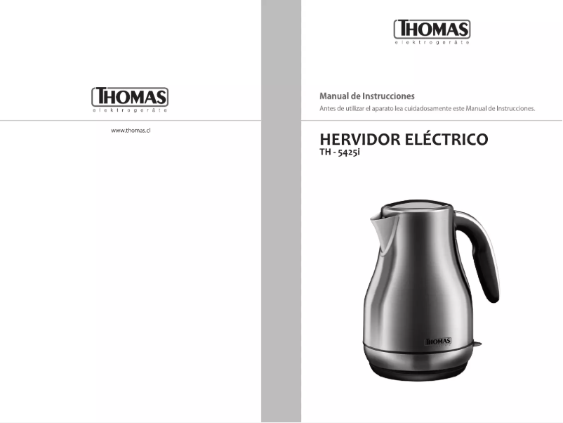 Page n°1 - Manuel utilisateur Thomas TH-5425I