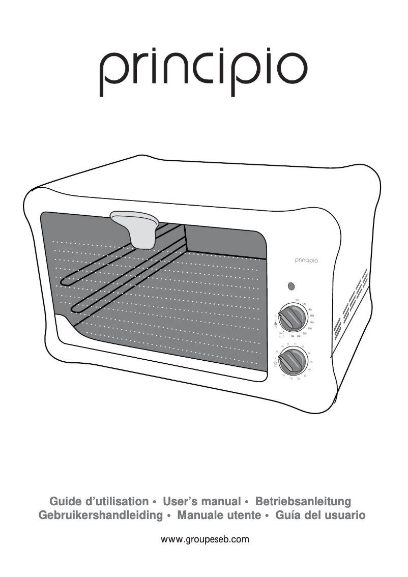 Page n°1 - Manuel utilisateur Moulinex Principio OV1850