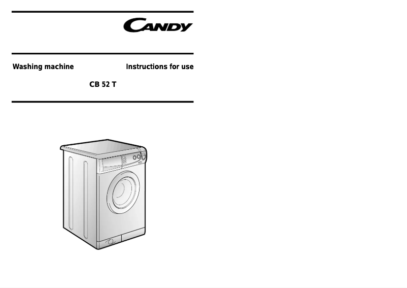 Image de la première page du manuel de l'appareil LB CB52TSING