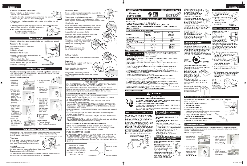 Page n°1 - Manuel utilisateur Acros AS8950G