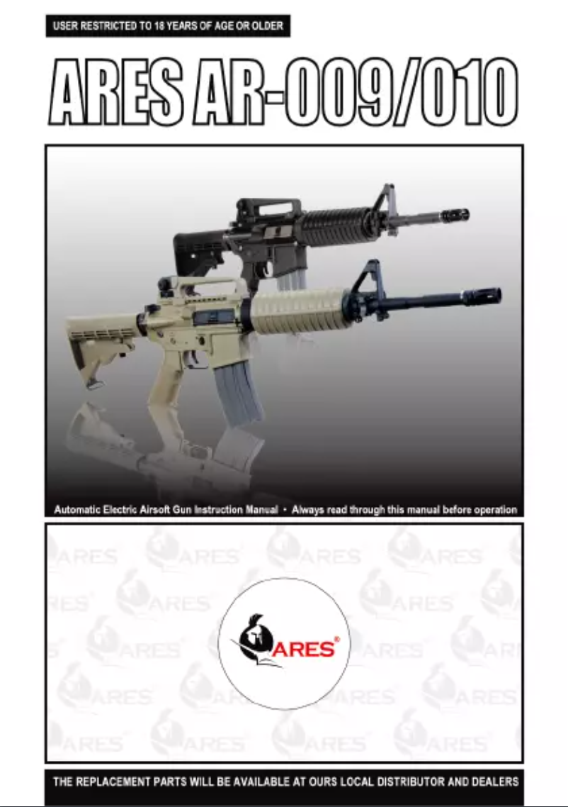 Page n°1 - Manuel utilisateur Ares AR-010