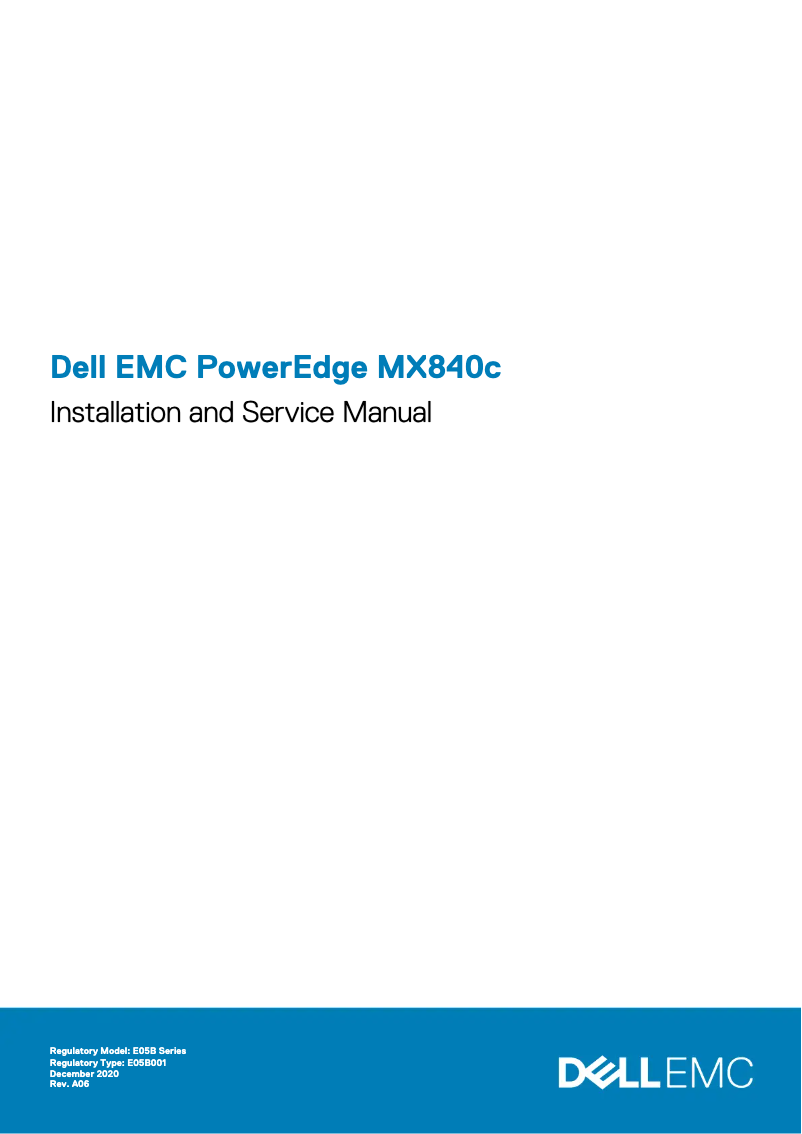 Page 1 de la notice Manuel utilisateur Dell PowerEdge MX840c