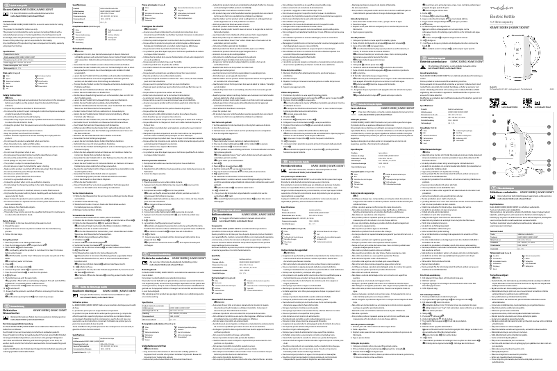 Page 1 de la notice Manuel utilisateur Nedis KAWK130EBK