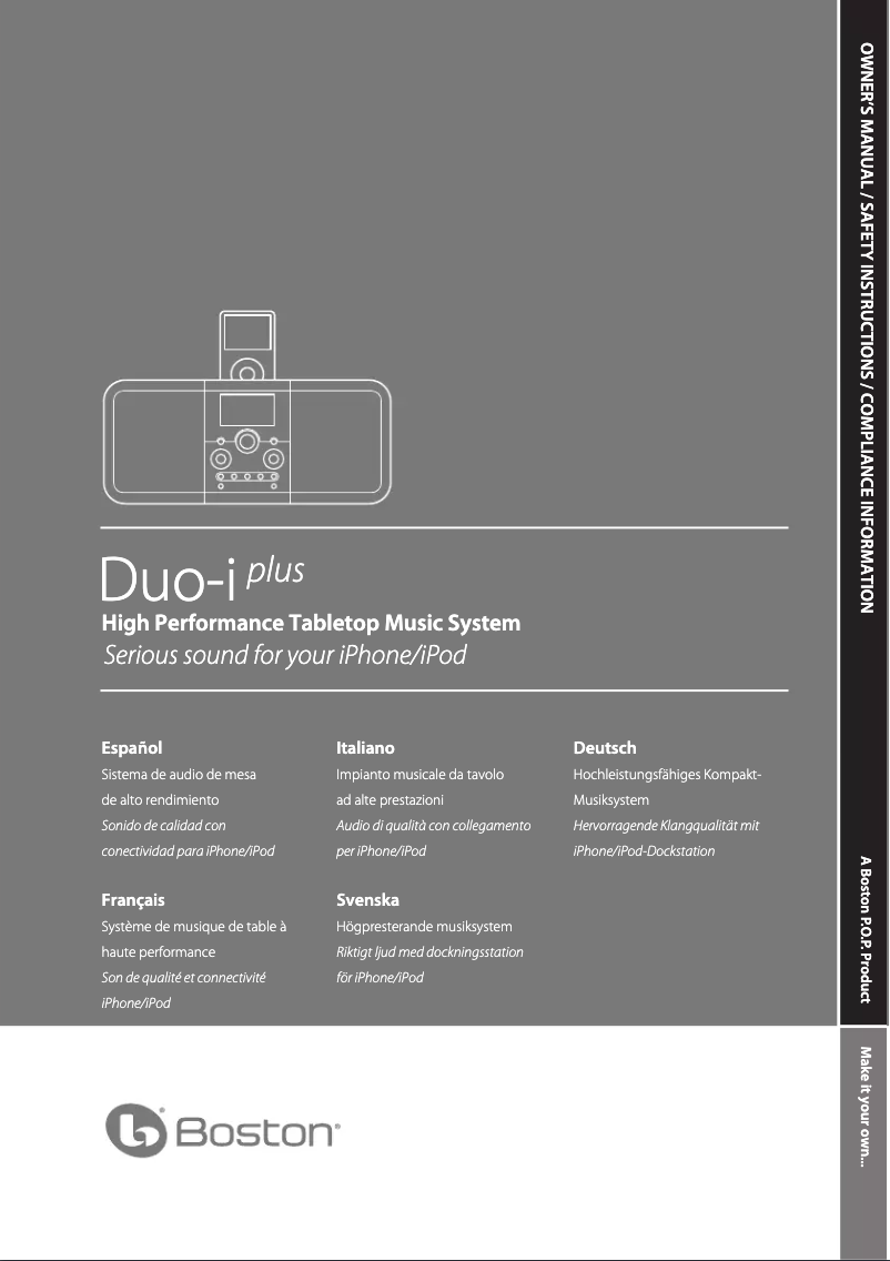 Image de la première page du manuel de l'appareil Duo-i plus