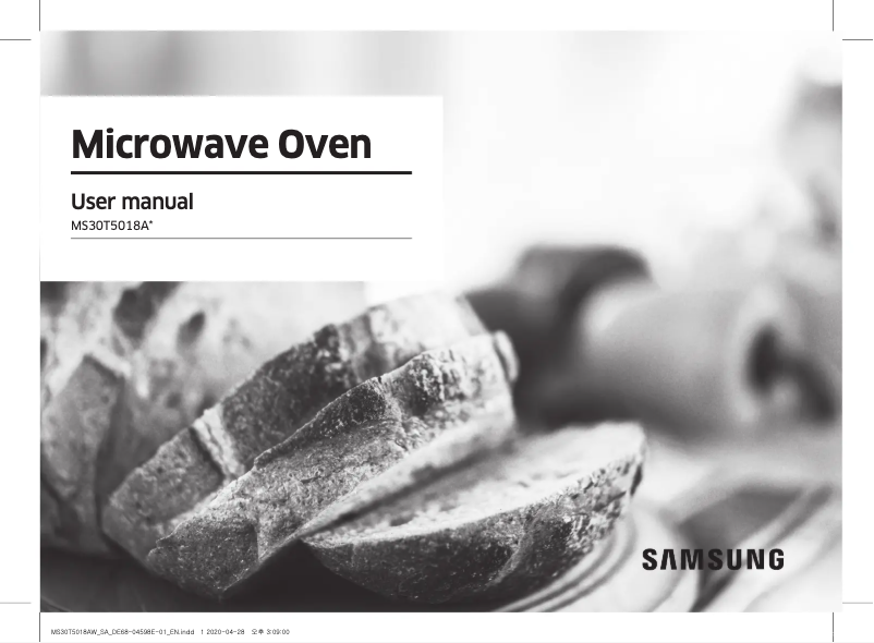 Page 1 de la notice Manuel utilisateur Samsung MS30T5018AW