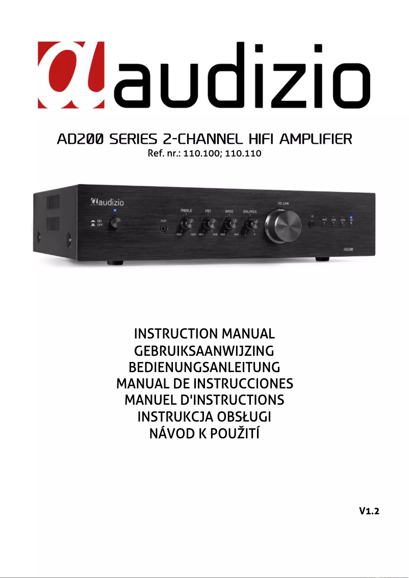 Page n°1 - Manuel utilisateur Audizio AD200A