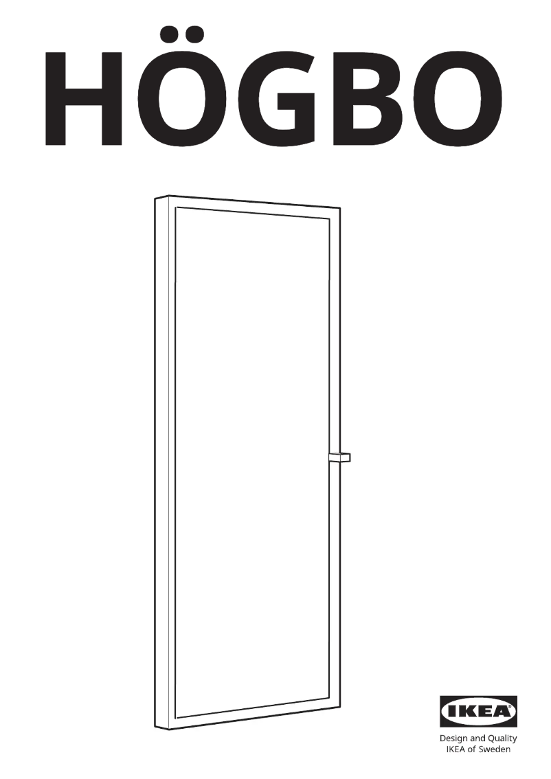 Image de la première page du manuel de l'appareil HÖGBO 205.302.49