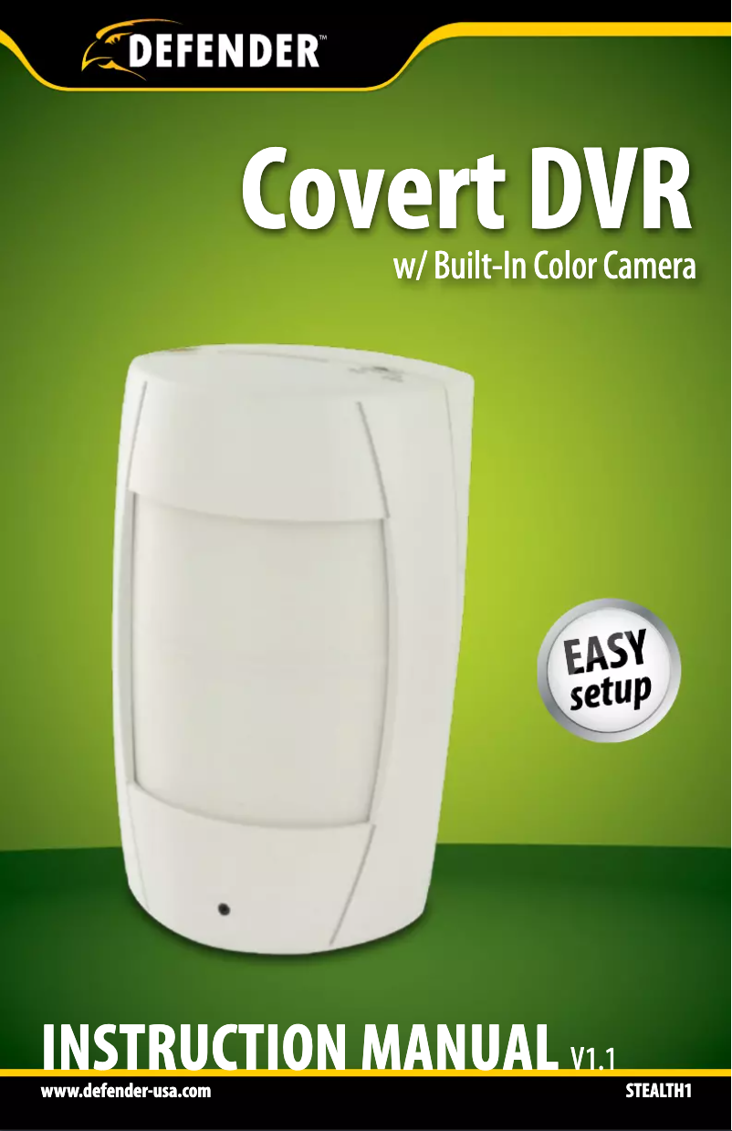 Image de la première page du manuel de l'appareil STEALTH1